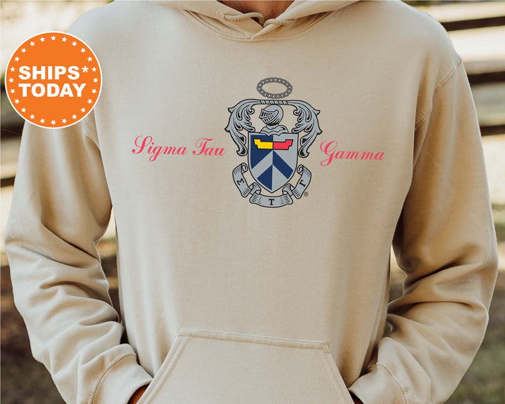 Sigma Tau Gamma Noble Seal Fraternity Sweatshirt | Sig Tau Fraternity Crest | Rush Pledge Gift | College Crewneck | Greek Apparel _ 9804g