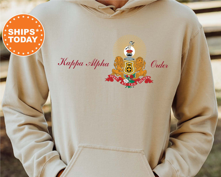 Kappa Alpha Order Noble Seal Fraternity Sweatshirt | Kappa Alpha Fraternity Crest Sweatshirt | Rush Pledge Gift | College Crewneck _ 9788g
