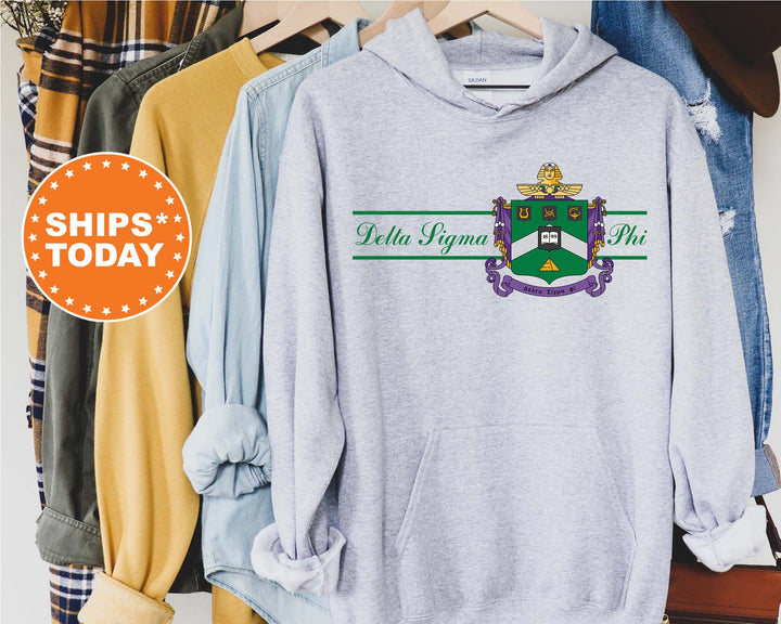 Delta Sigma Phi Noble Seal Fraternity Sweatshirt | Delta Sig Fraternity Crest | Rush Pledge Gift | College Crewneck | Greek Apparel _ 9785g