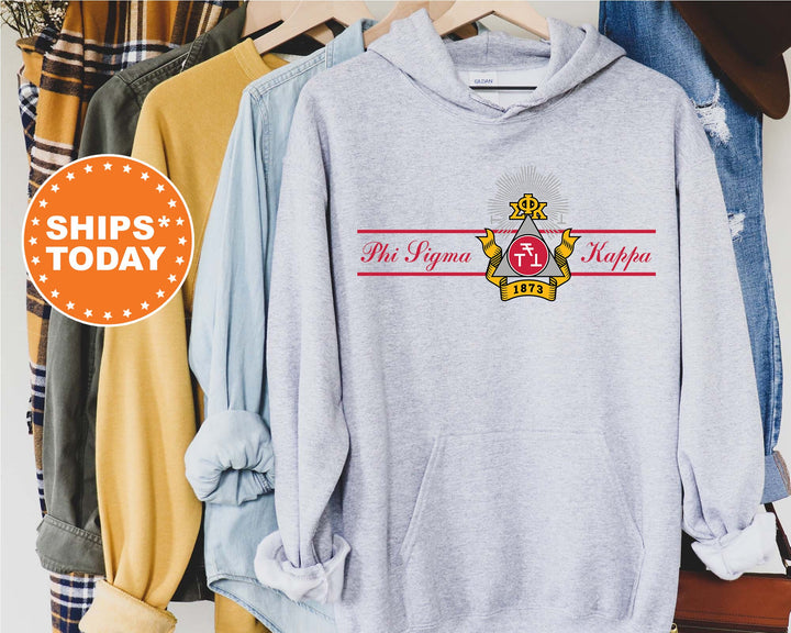 Phi Sigma Kappa Noble Seal Fraternity Sweatshirt | Phi Sig Fraternity Crest | Rush Pledge Gift | College Crewneck | Greek Apparel _ 9795g