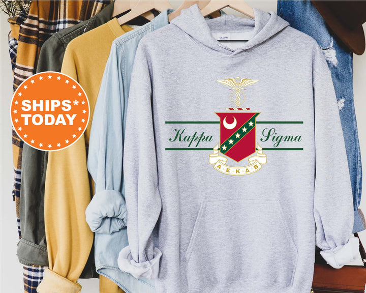 Kappa Sigma Noble Seal Fraternity Sweatshirt | Kappa Sig Fraternity Crest | Rush Pledge Gift | College Crewneck | Greek Apparel _ 9789g