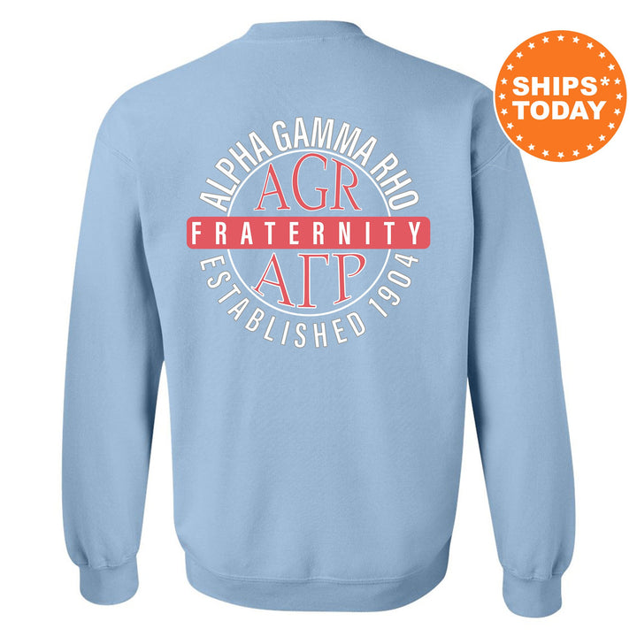 Alpha Gamma Rho Fraternal Peaks Fraternity Sweatshirt | AGR Greek Sweatshirt | Fraternity Bid Day Gift | College Apparel