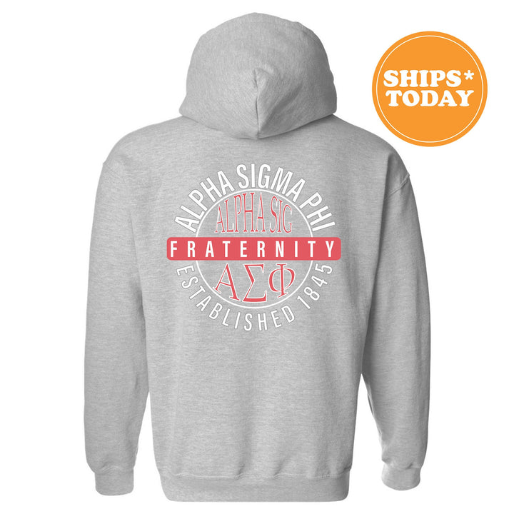 Alpha Sigma Phi Fraternal Peaks Fraternity Sweatshirt | Alpha Sig Greek Sweatshirt | Fraternity Bid Day Gift | College Apparel