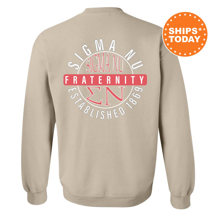 Sigma Nu Fraternal Peaks Fraternity Sweatshirt | Sigma Nu Greek Sweatshirt | Fraternity Bid Day Gift | College Apparel