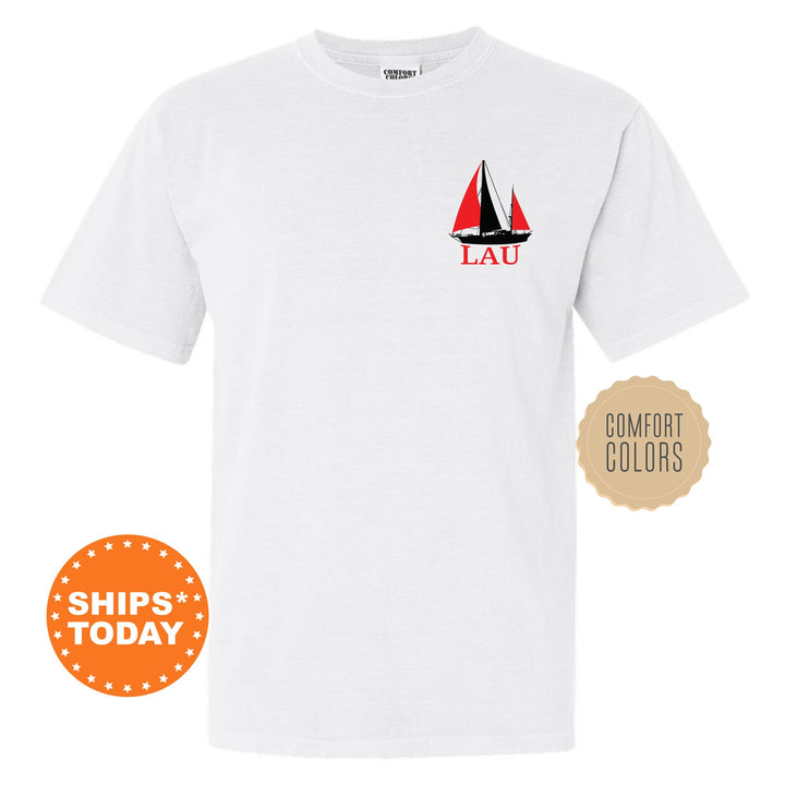 Lambda Alpha Upsilon Black Boat Fraternity T-Shirt | Lambda Alpha Upsilon Shirt | Comfort Colors Tee | Fraternity Gift | Rush Shirt _ 15614g