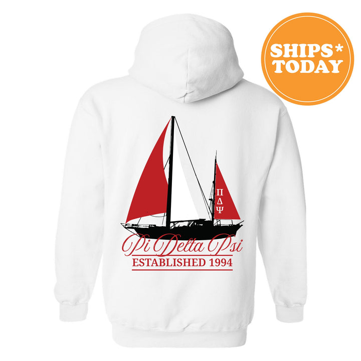 Pi Delta Psi Black Boat Fraternity Sweatshirt | PDPsi Sweatshirt | Fraternity Crewneck | Bid Day Gift | Custom Greek Apparel _ 15623g