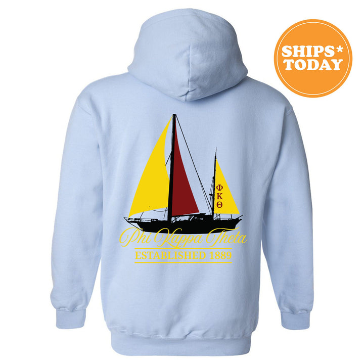 Phi Kappa Theta Black Boat Fraternity Sweatshirt | Phi Kap Sweatshirt | Fraternity Crewneck | Bid Day Gift | Custom Greek Apparel _ 15620g