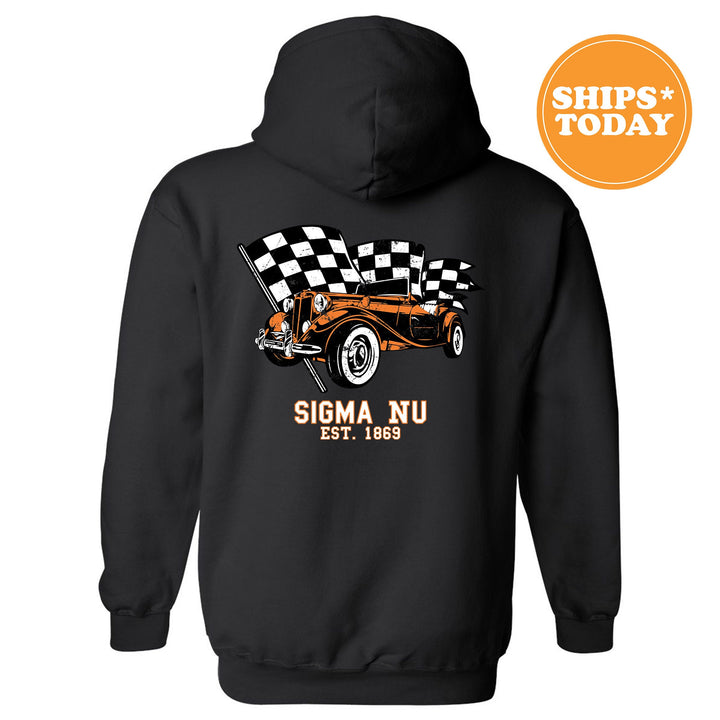 Sigma Nu Racer Fraternity Sweatshirt | Sigma Nu Greek Sweatshirt | Fraternity Gift | Bid Day Gift | College Apparel | Men Sweatshirt