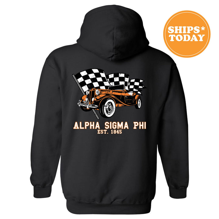 Alpha Sigma Phi Racer Fraternity Sweatshirt | Alpha Sig Greek Sweatshirt | Fraternity Gift | Bid Day Gift | College Apparel | Men Sweatshirt
