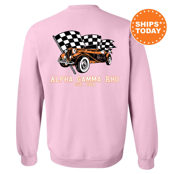 Alpha Gamma Rho Racer Fraternity Sweatshirt | AGR Greek Sweatshirt | Fraternity Gift | Bid Day Gift | College Apparel | Men Sweatshirt