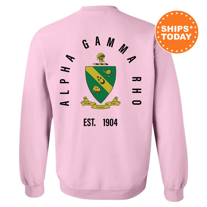Alpha Gamma Rho Iconic Symbol Fraternity Sweatshirt | AGR Greek Apparel | Fraternity Initiation Gift | Men Crewneck | College Sweatshirt