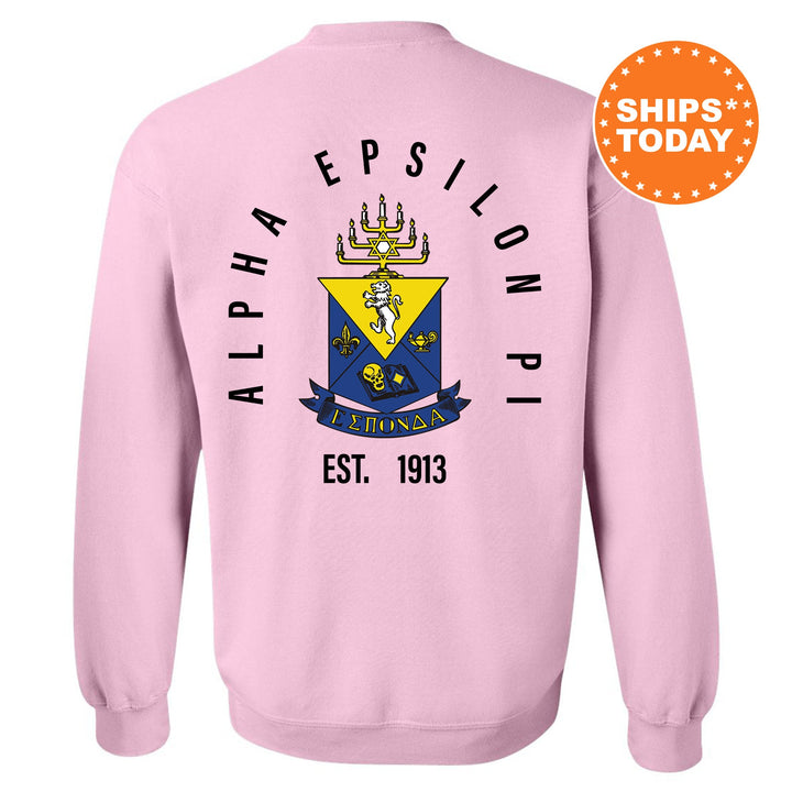 Alpha Epsilon Pi Iconic Symbol Fraternity Sweatshirt | AEPi Greek Apparel | Fraternity Initiation Gift | Men Crewneck | College Sweatshirt