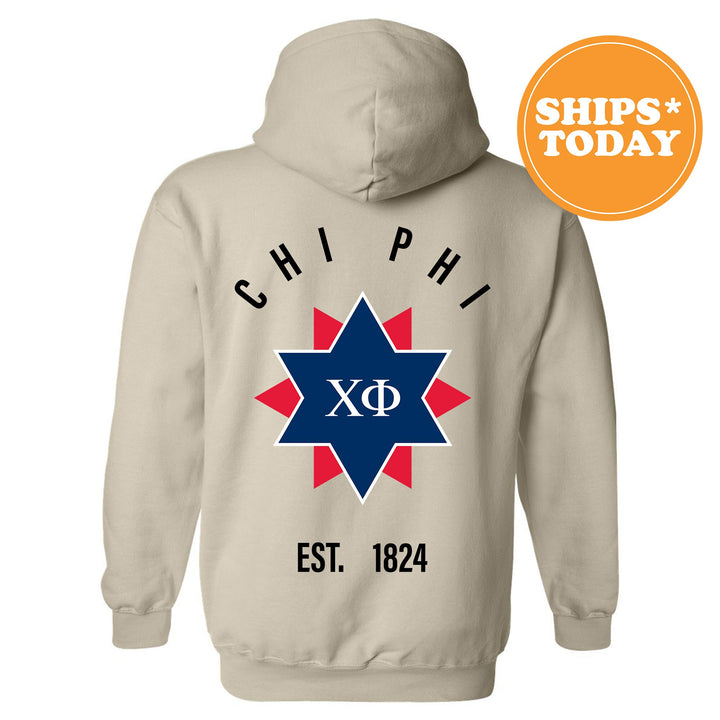 Chi Phi Iconic Symbol Fraternity Sweatshirt | Chi Phi Greek Apparel | Fraternity Initiation Gift | Men Crewneck | College Sweatshirt