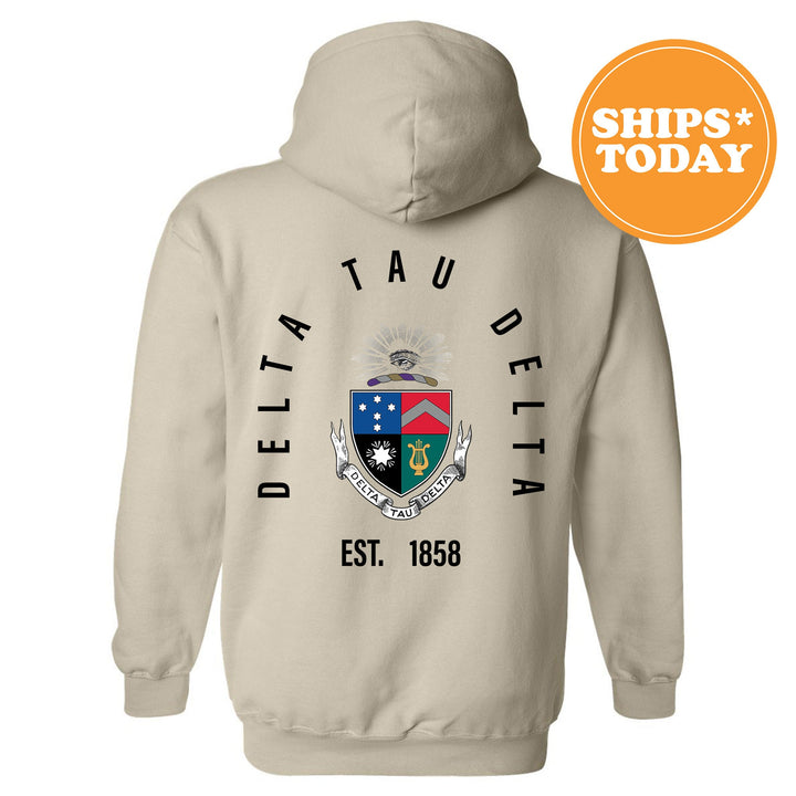 Delta Tau Delta Iconic Symbol Fraternity Sweatshirt | Delt Greek Apparel | Fraternity Initiation Gift | Men Crewneck | College Sweatshirt