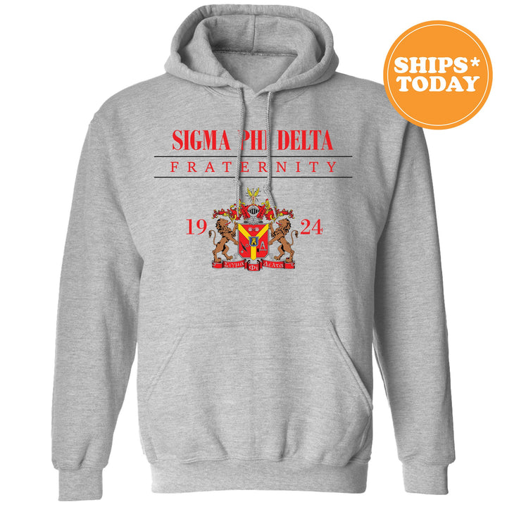 a grey hoodie with a picture of a lion on it