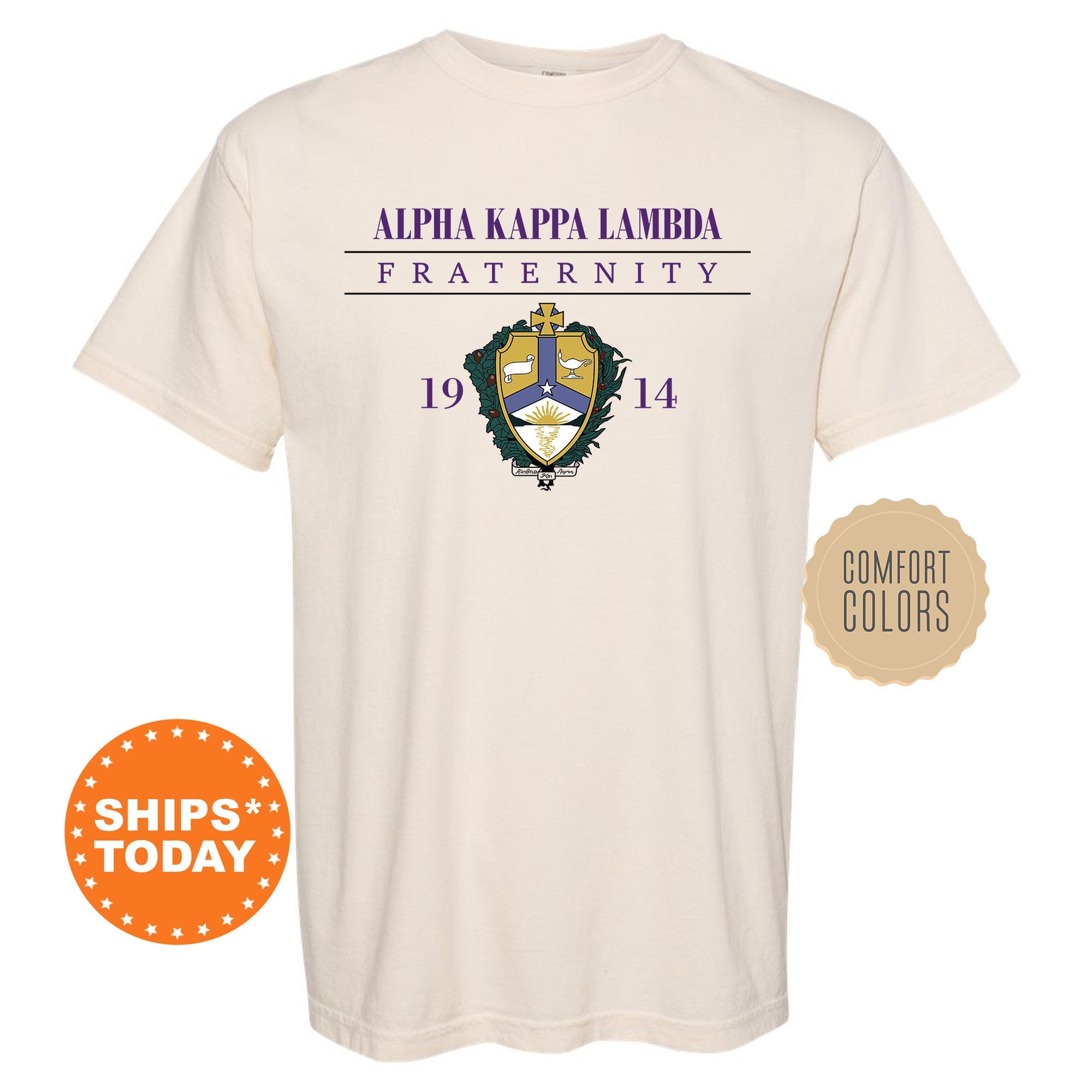 Alpha Kappa Lambda Crest Chronicles Fraternity T-Shirt AKL Shirt