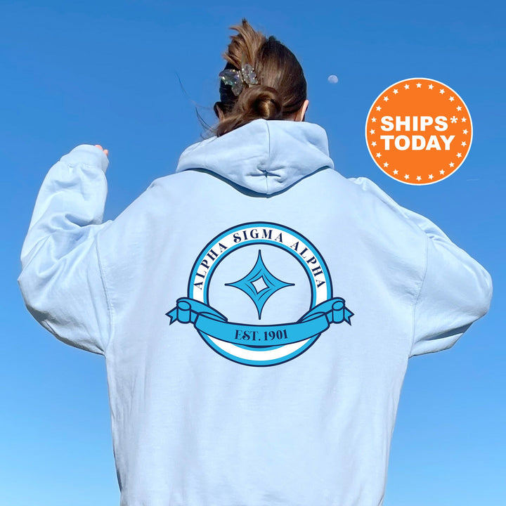 Alpha Sigma Alpha Crestify Sorority Sweatshirt | ASA Sorority Crest Crewneck | Big Little Reveal Gift | Sorority Merch | Greek Sweatshirt