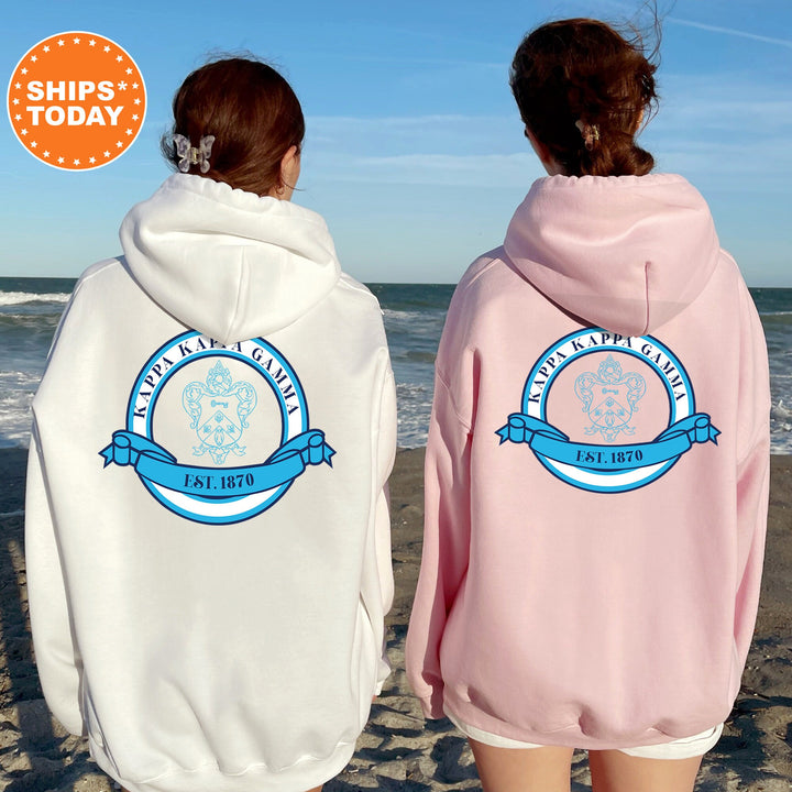 Kappa Kappa Gamma Crestify Sorority Sweatshirt | KAPPA Sorority Crest Crewneck | Big Little Reveal | KKG Sorority Merch | Greek Sweatshirt