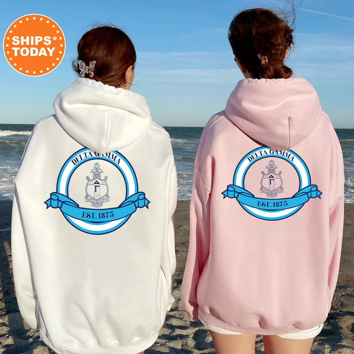 Delta Gamma Crestify Sorority Sweatshirt | Dee Gee Sorority Crest Crewneck | Big Little Reveal Gift | Sorority Merch | Greek Sweatshirt