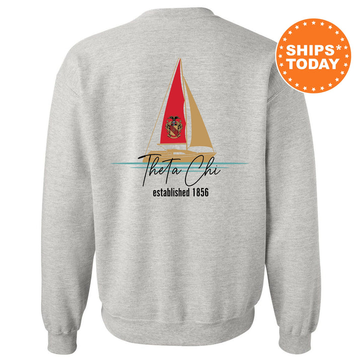 a sweatshirt with a sailboat on it