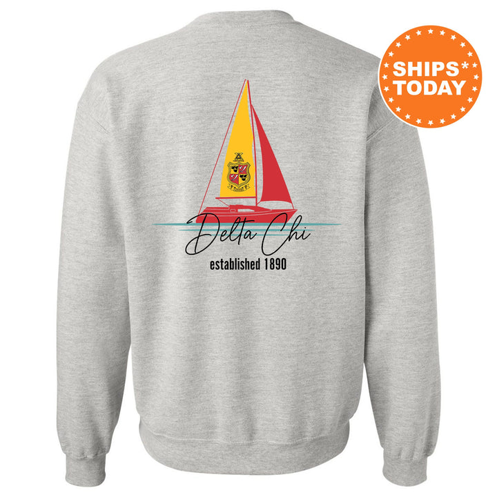 a sweatshirt with a sailboat on it
