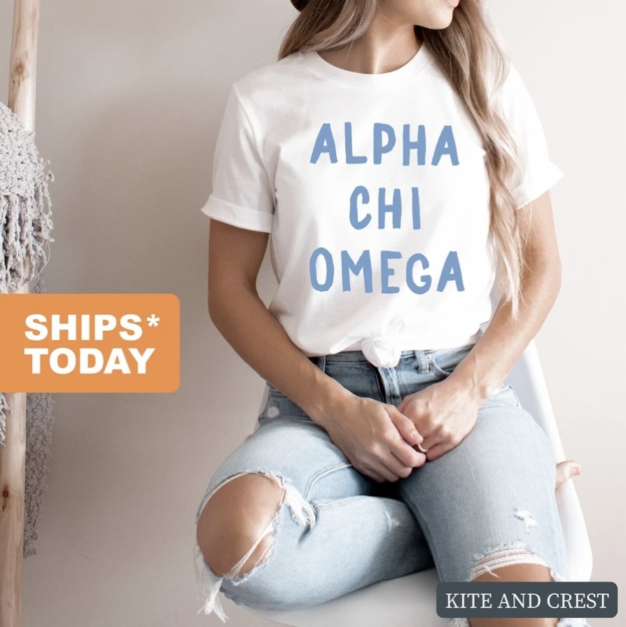 Best Alpha Chi Omega T-shirts - Kite and Crest