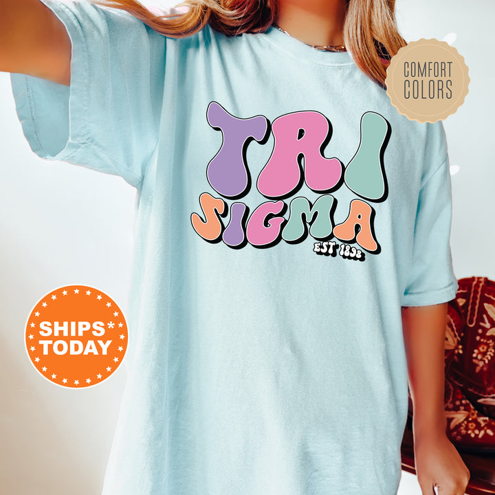 a woman wearing a t - shirt with the words mr and mrs on it