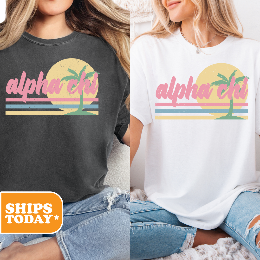 two women wearing t - shirts with the words aloha and aloha