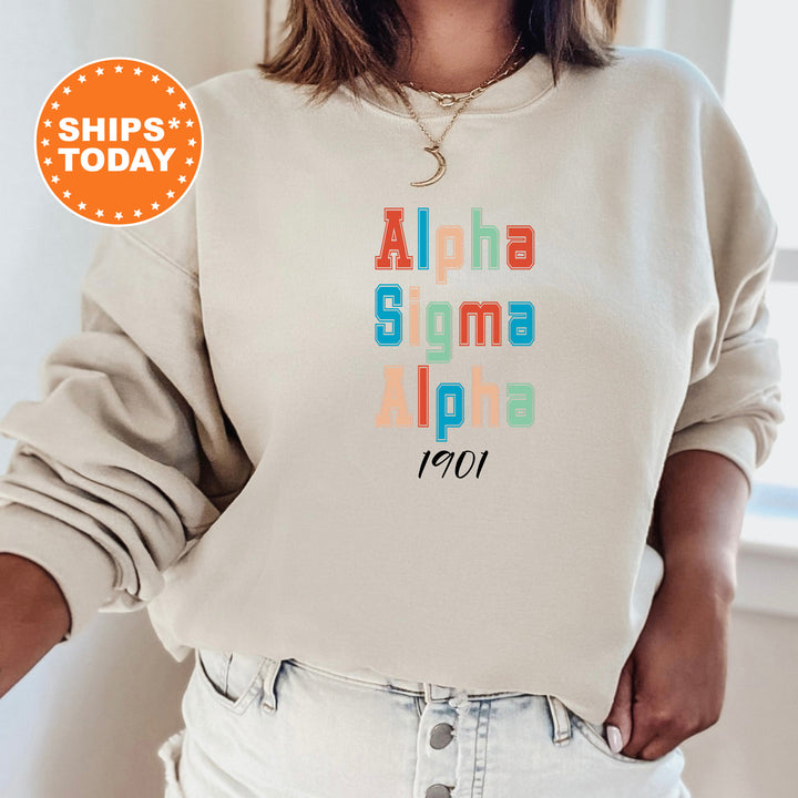 a woman wearing a sweatshirt with the words aloha aloha on it