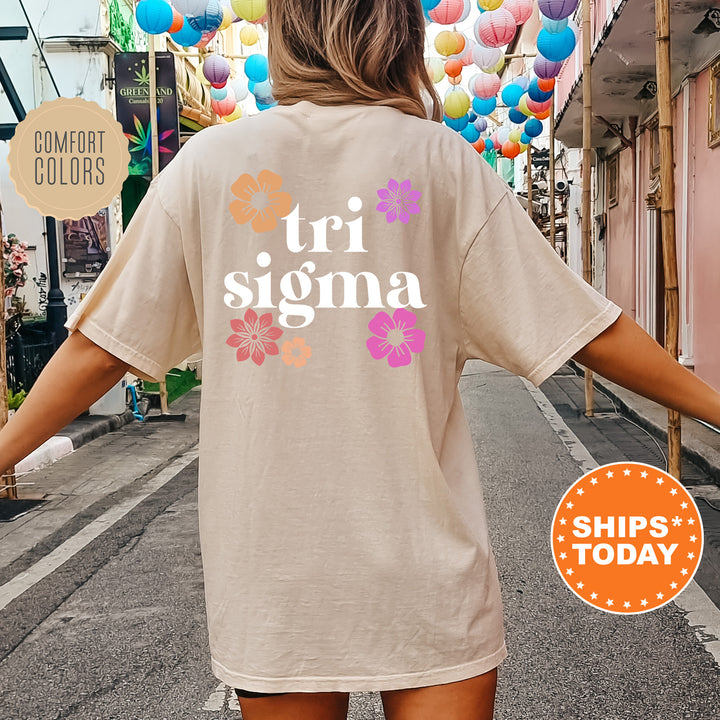 a woman walking down a street with her arms outstretched