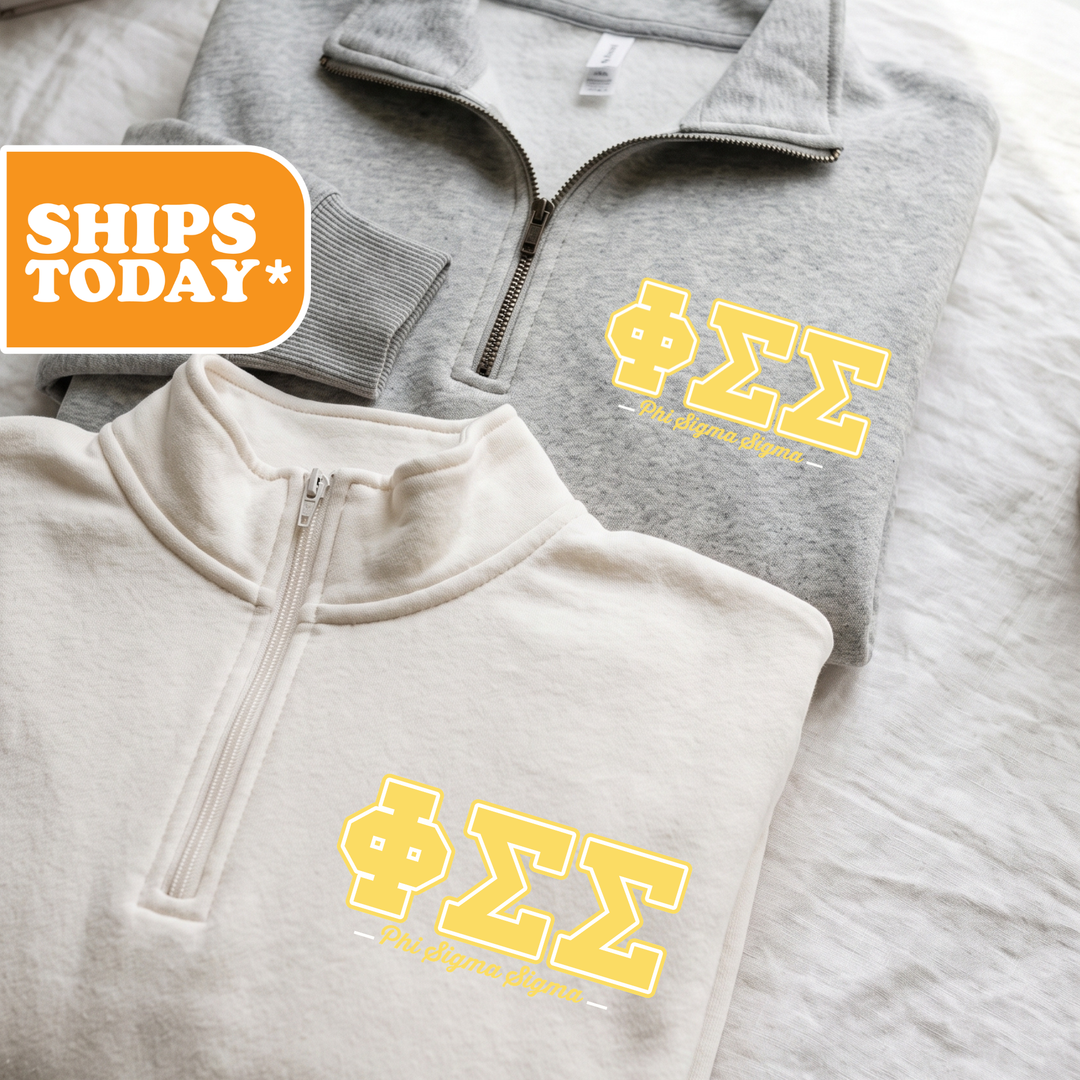 Two gray zip-up jackets with the Greek letters "ΚΥΛΑΣ" printed on them, along with the text "The Sigma Delta Epsilon fraternity" printed below.