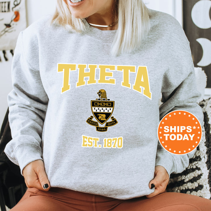 a woman sitting on a chair wearing a sweatshirt