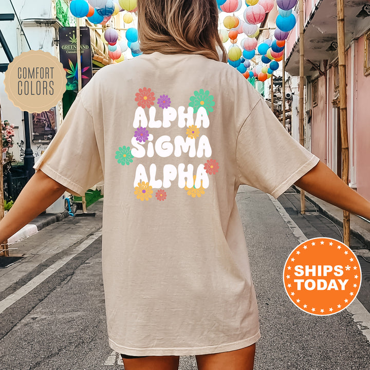 a woman is walking down the street with her arms outstretched