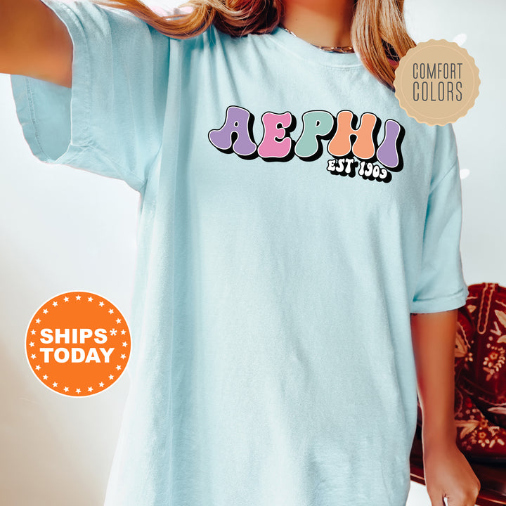 a woman wearing a t - shirt with the word nephh on it