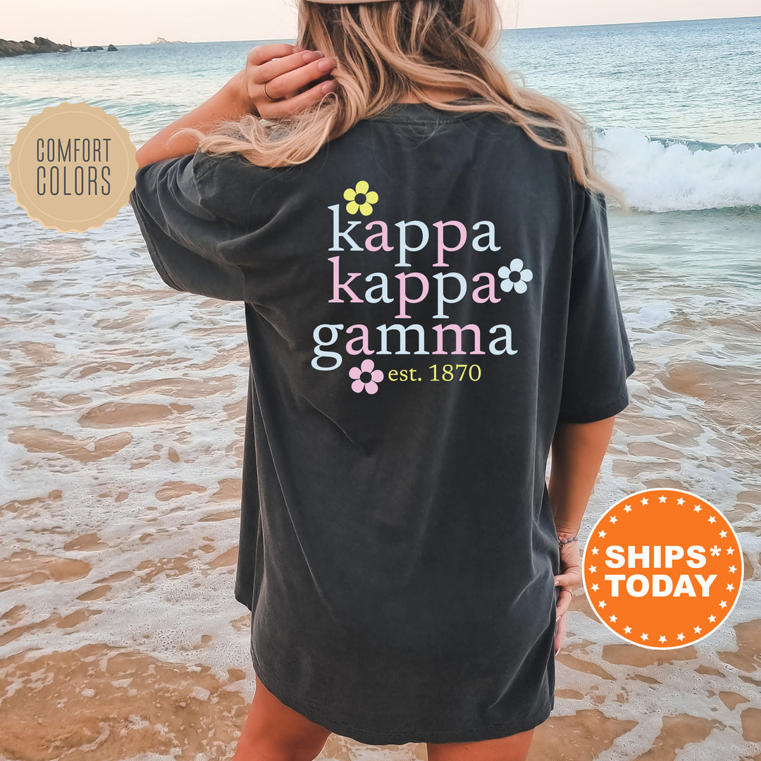 the back of a woman's shirt that says kappa kappa