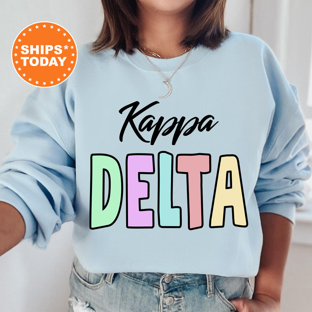 a woman wearing a sweatshirt that says kapaa delta