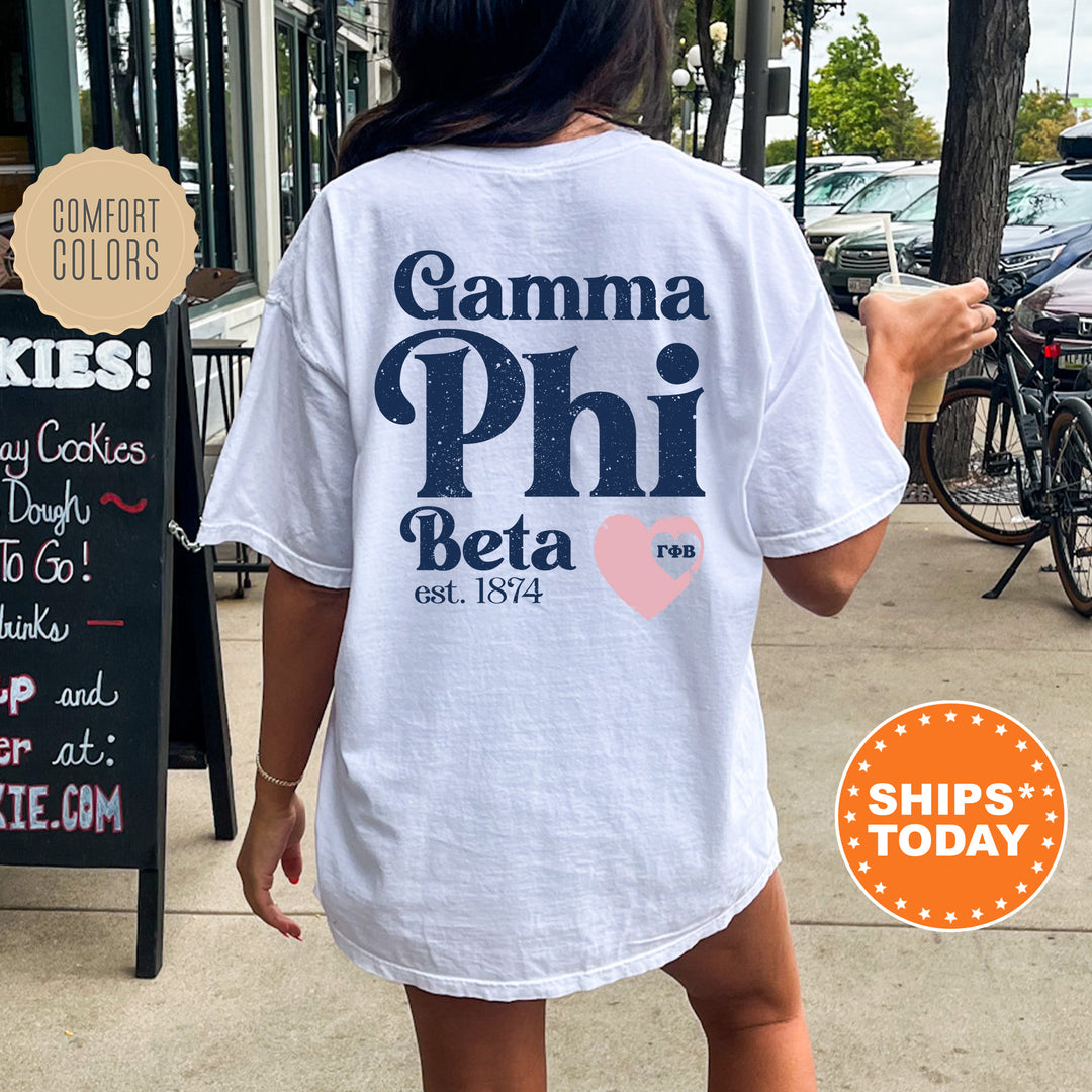 a woman in a white shirt is walking down the street