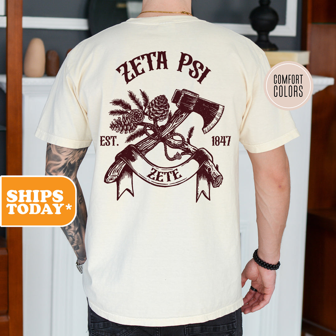 a man wearing a white shirt with a tattoo on it