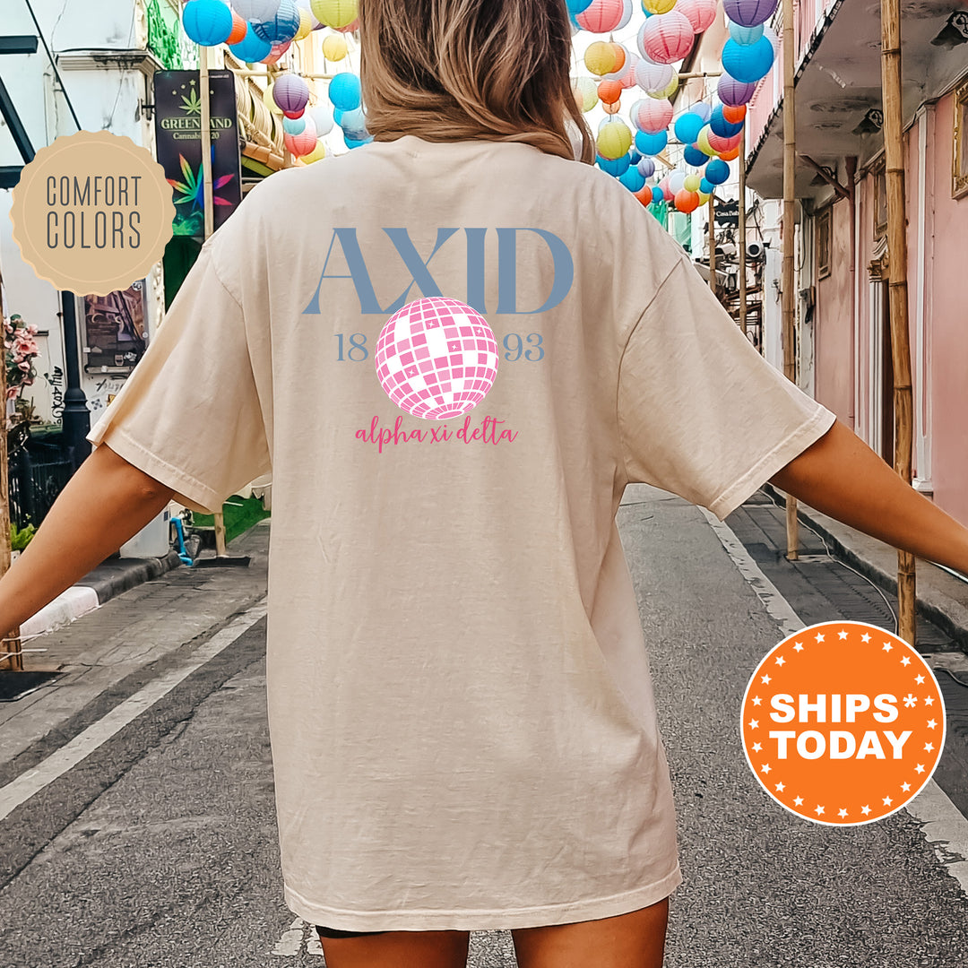 a woman is walking down the street with her arms outstretched