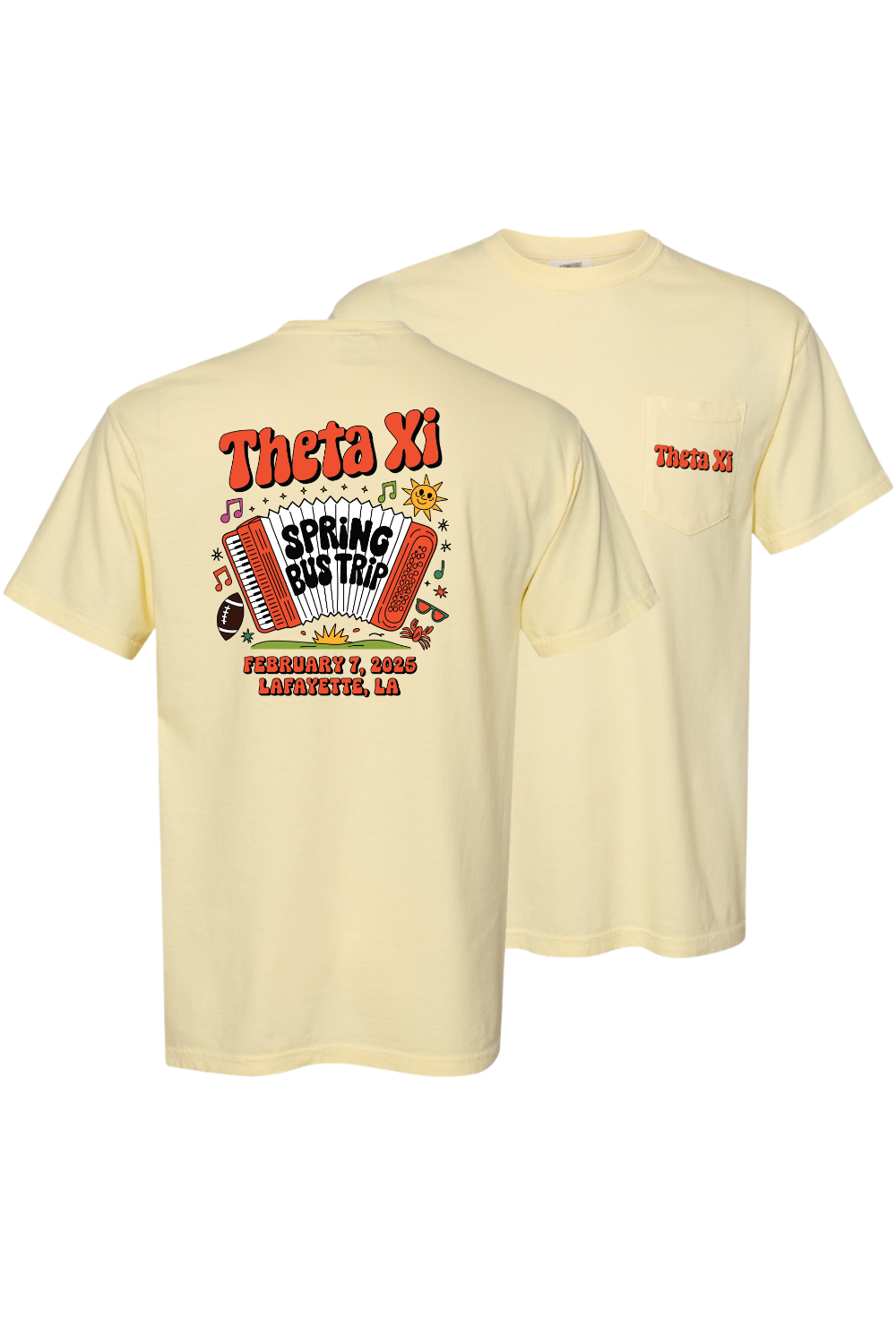 Custom Theta Xi Spring Bus Trip