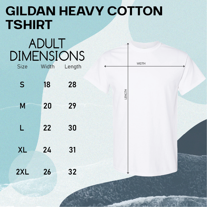 a white t - shirt with measurements for it
