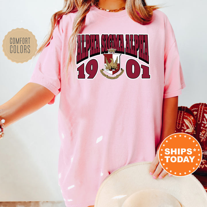 a woman wearing a pink shirt and hat
