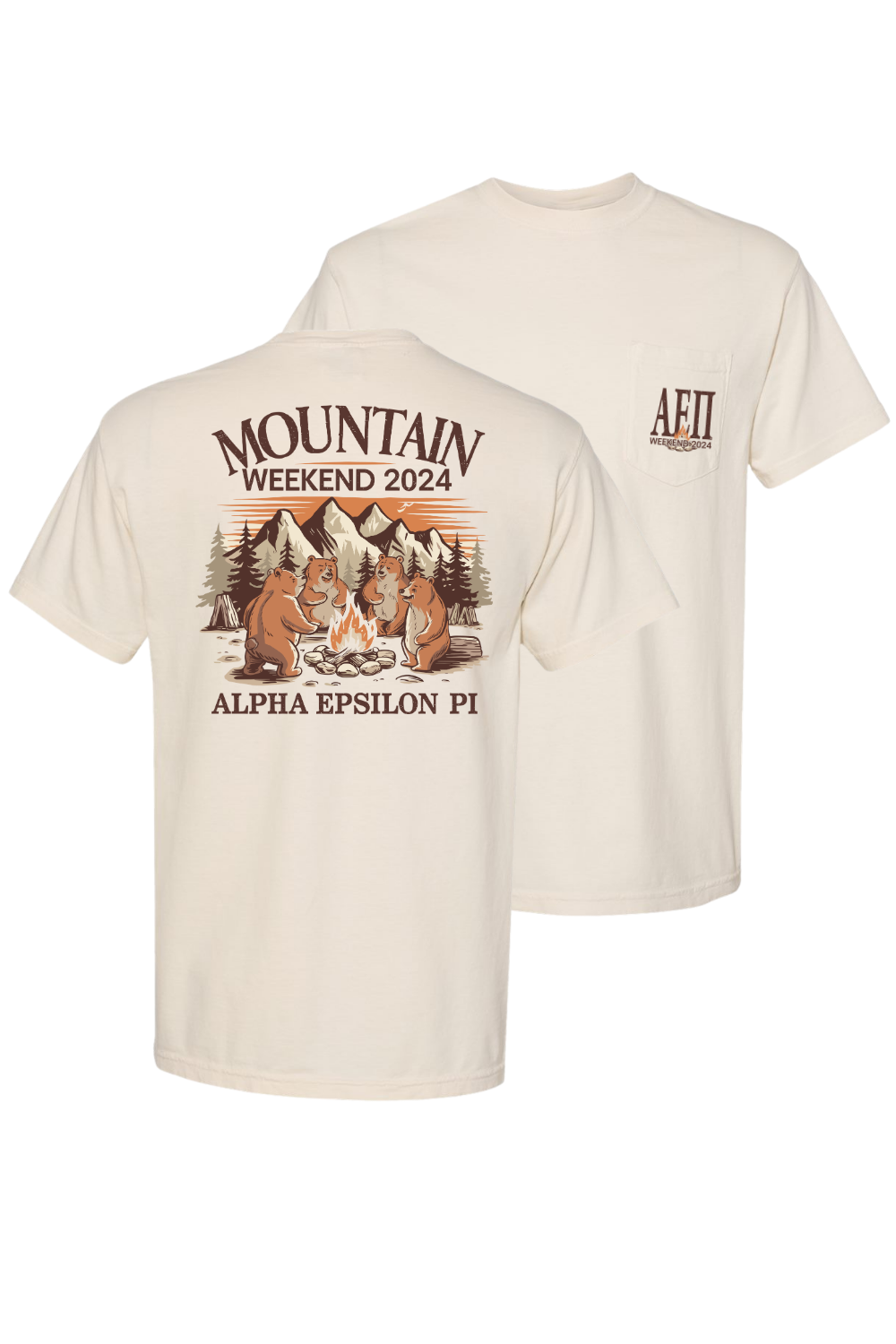 Custom Alpha Epsilon Pi Mountain Weekend Camping Bears