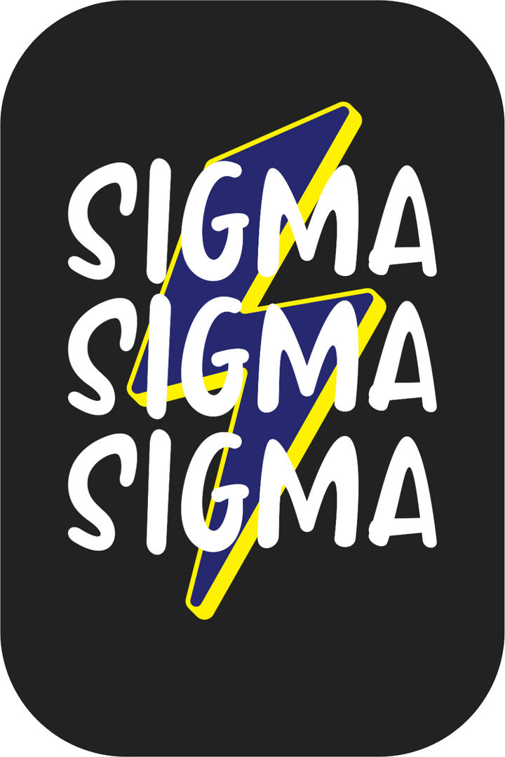 Custom Sigma Sigma Sigma Tri Sigma Lightning Bolt Design