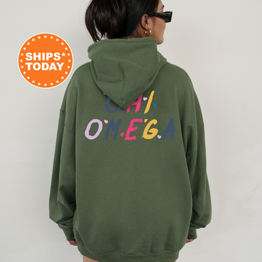 a woman wearing a green hoodie with the word'i love oregon'printed