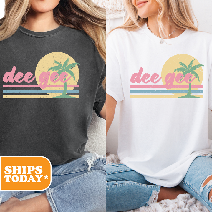 two women wearing t - shirts with the words deep sea on them