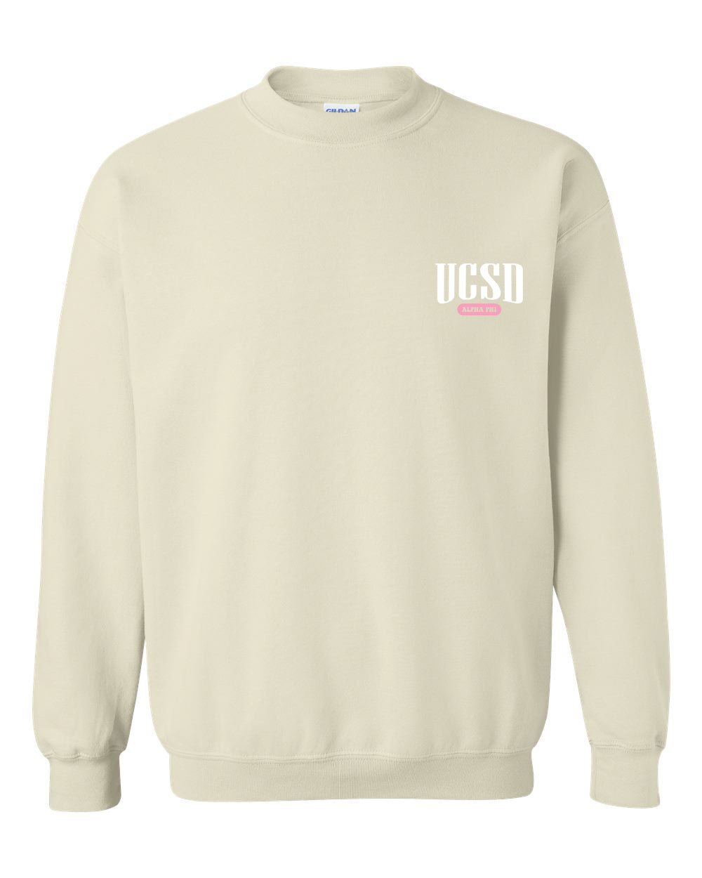 a white sweatshirt with the words usssd on it