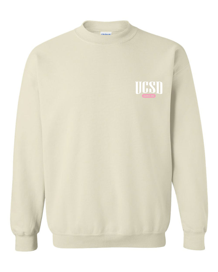 a white sweatshirt with the words usssd on it