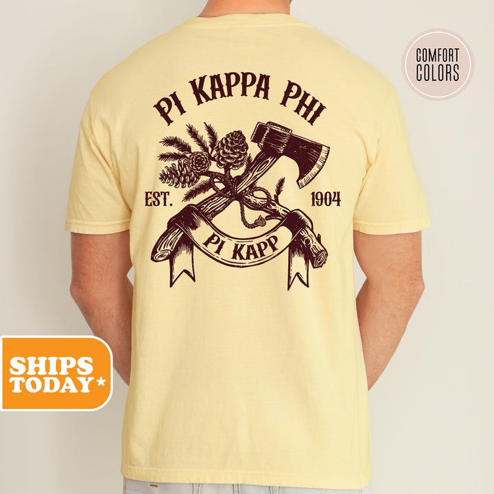 a man wearing a t - shirt that says pj kapp phi