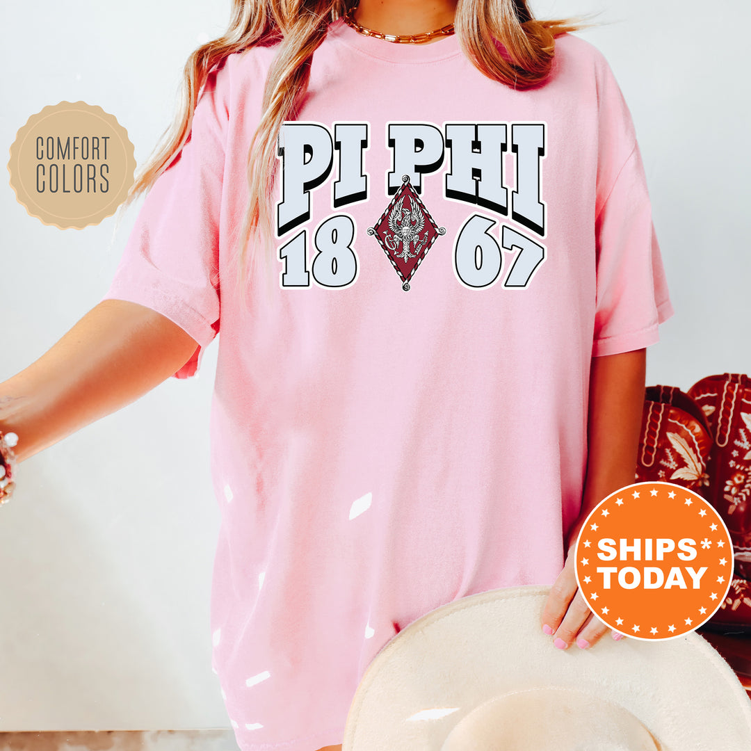 a woman wearing a pink shirt and hat